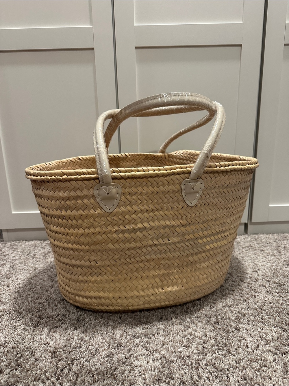 Woven Straw Tote Bag NWT